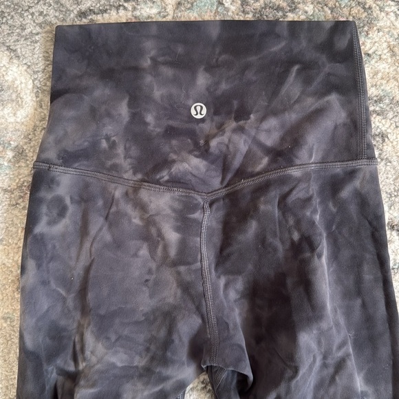 Lululemon Align High-Rise Crop 23" in Diamond Dye Pitch Grey Graphite Grey - Picture 9 of 10